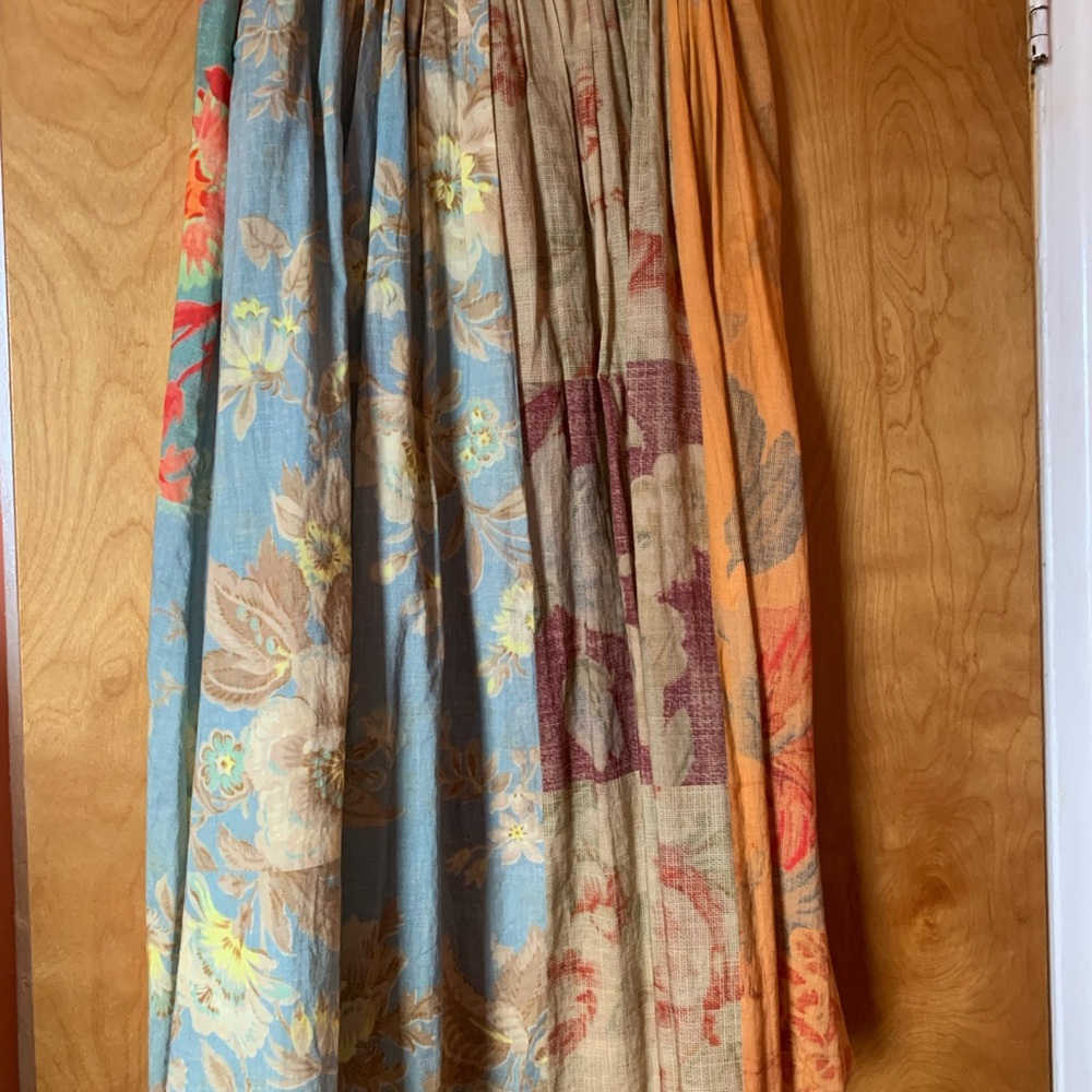 Zara A-Line Skirt with Floral Patterns